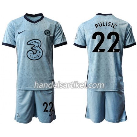 Chelsea Christian Pulisic 22 Kinder Auswärts Trikotsatz 2020/21 Kurzarm (+ Kurze Hosen)